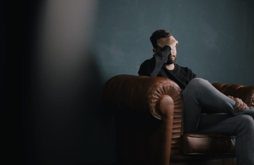 Man with worry